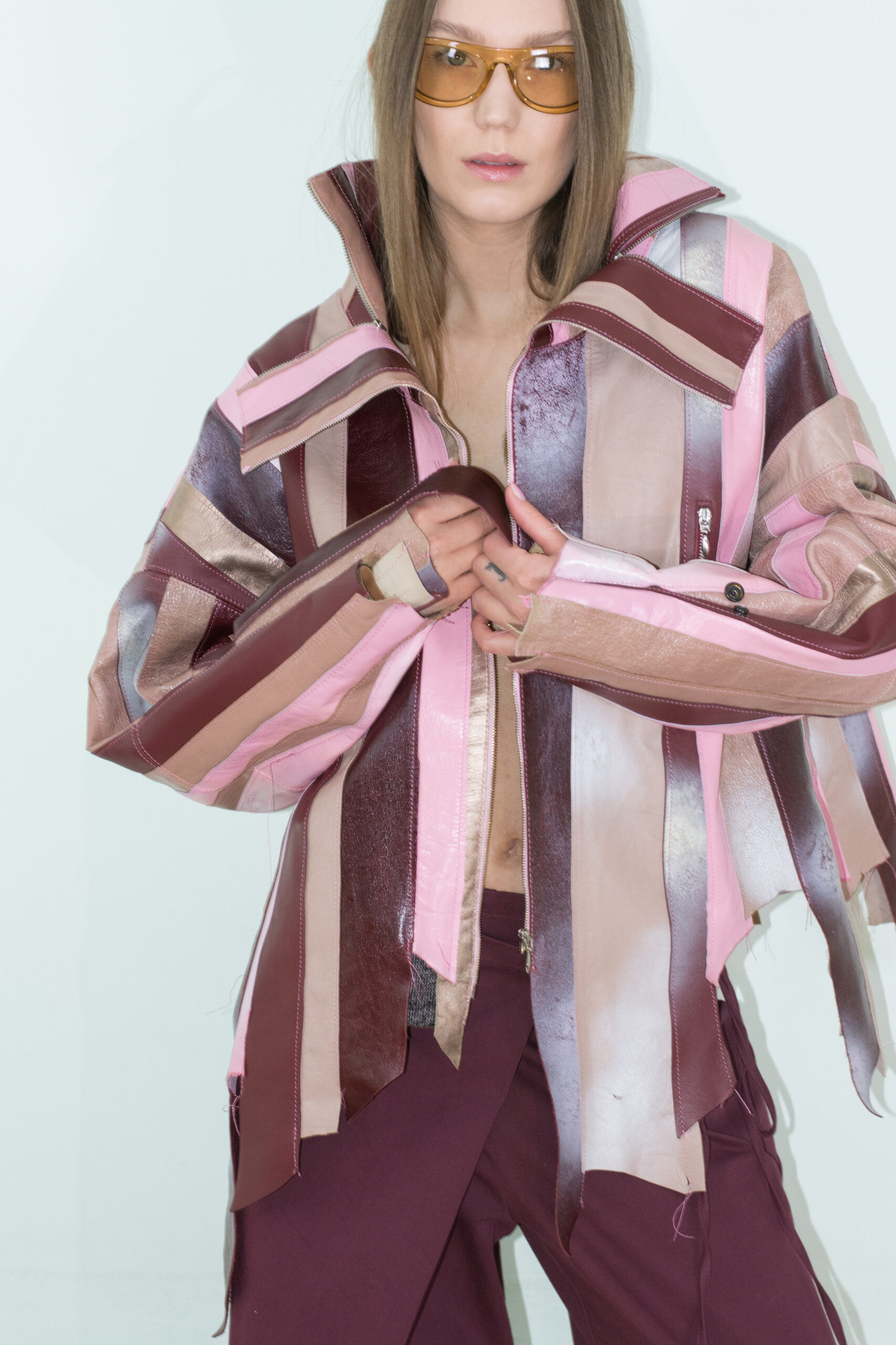 RAW EDGE LEATHER JACKET OSKAR